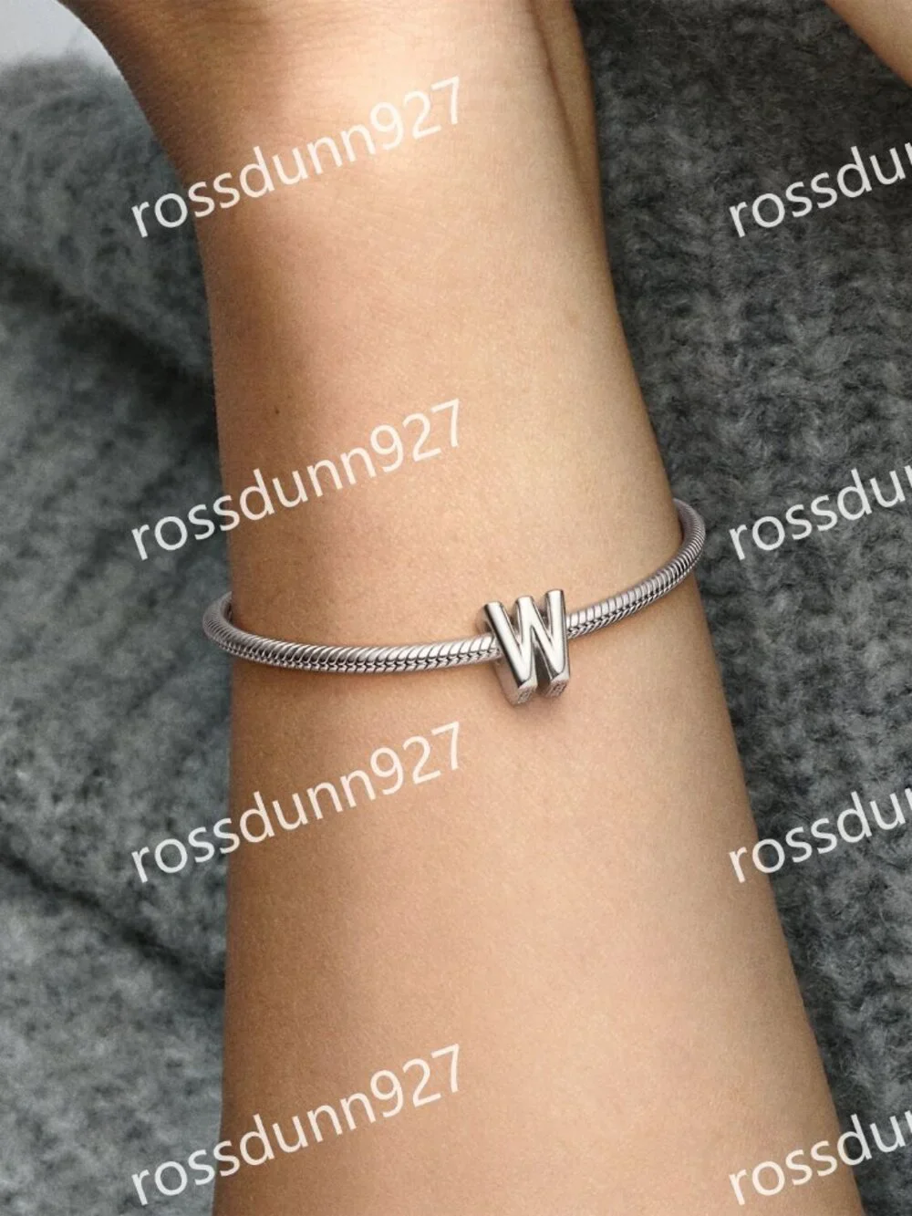 Pandora Letter W Alphabet Charm